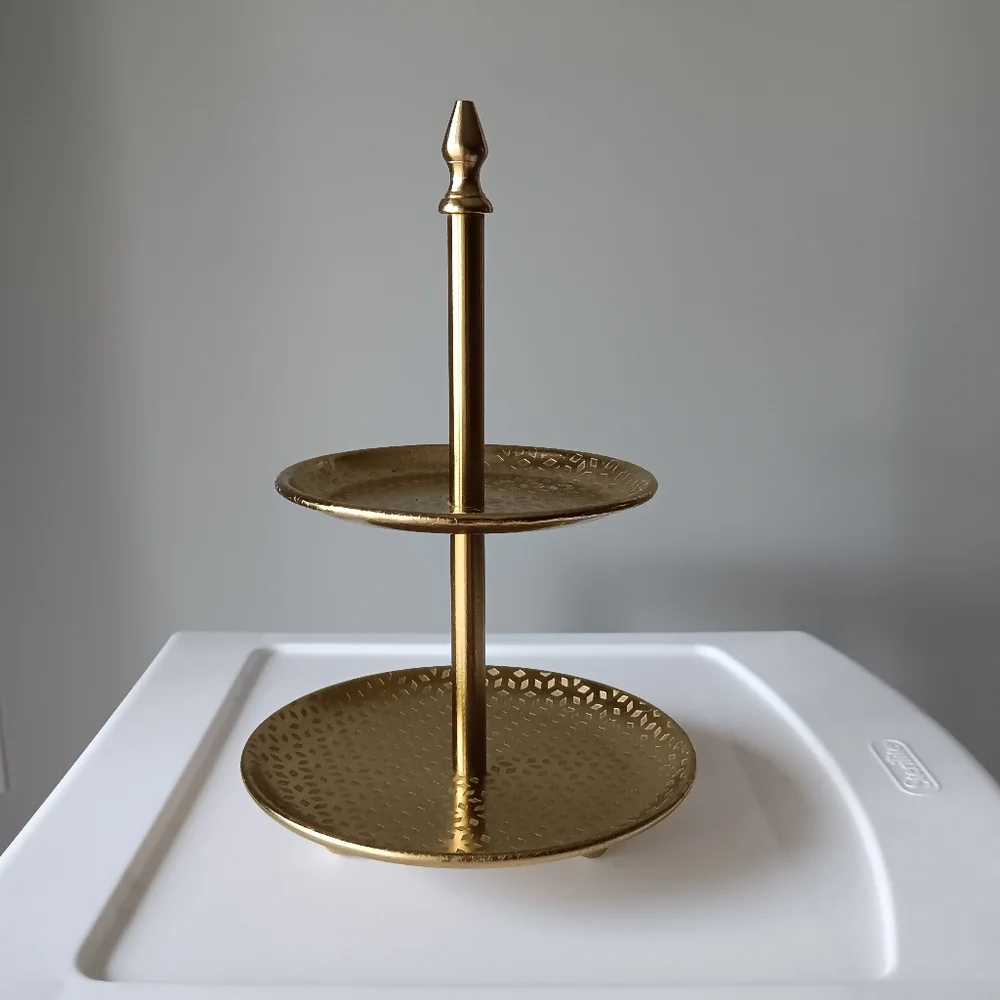 Two Tiered Stand Jewelry Display Decor 10